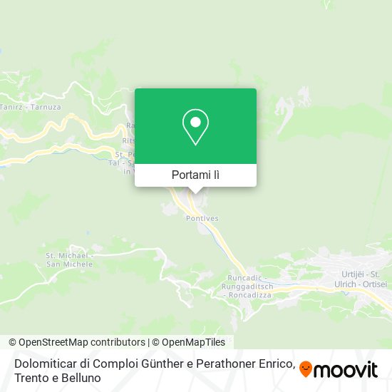 Mappa Dolomiticar di Comploi Günther e Perathoner Enrico