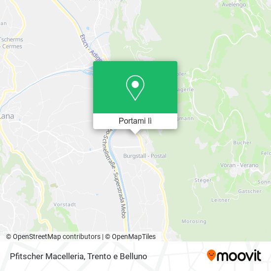 Mappa Pfitscher Macelleria
