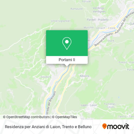 Mappa Residenza per Anziani di Laion