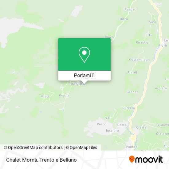 Mappa Chalet Mornà