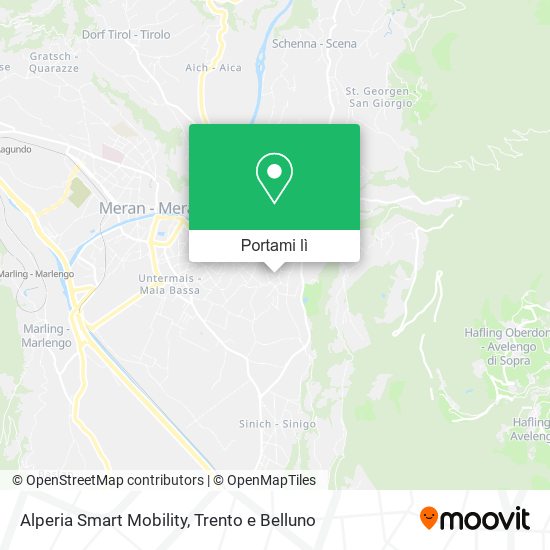 Mappa Alperia Smart Mobility