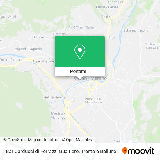 Mappa Bar Carducci di Ferrazzi Gualtiero