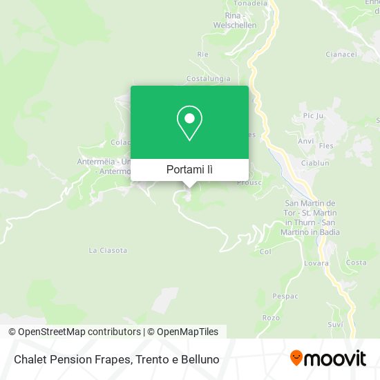 Mappa Chalet Pension Frapes