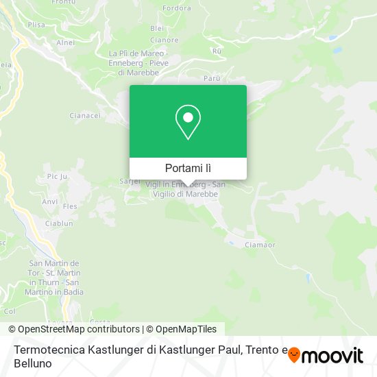 Mappa Termotecnica Kastlunger di Kastlunger Paul