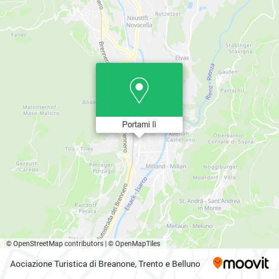 Mappa Aociazione Turistica di Breanone