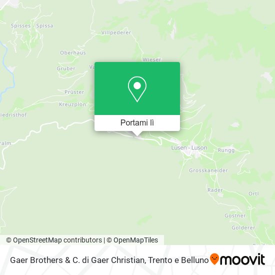 Mappa Gaer Brothers & C. di Gaer Christian