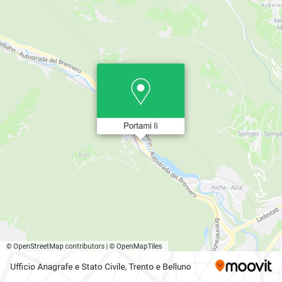 Mappa Ufficio Anagrafe e Stato Civile