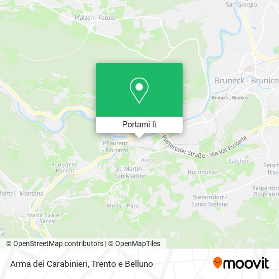 Mappa Arma dei Carabinieri
