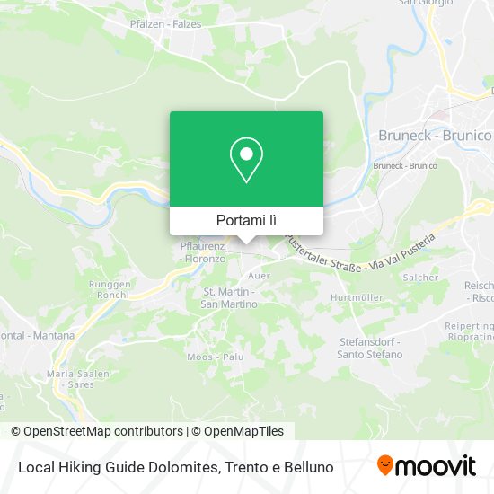 Mappa Local Hiking Guide Dolomites