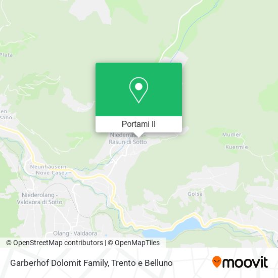 Mappa Garberhof Dolomit Family