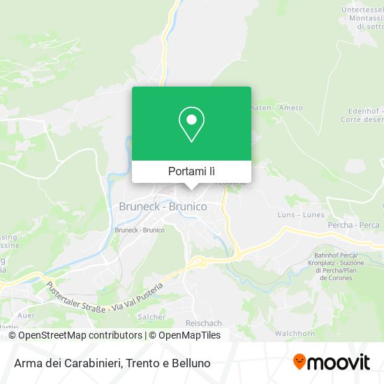 Mappa Arma dei Carabinieri