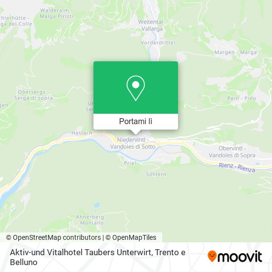 Mappa Aktiv-und Vitalhotel Taubers Unterwirt