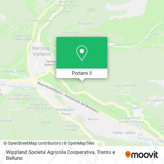 Mappa Wippland Societa' Agricola Cooperativa