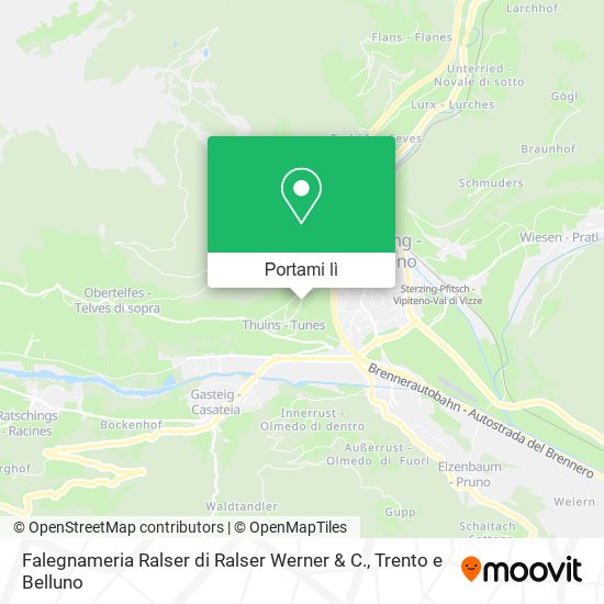 Mappa Falegnameria Ralser di Ralser Werner & C.