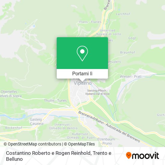 Mappa Costantino Roberto e Rogen Reinhold