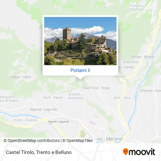 Mappa Castel Tirolo