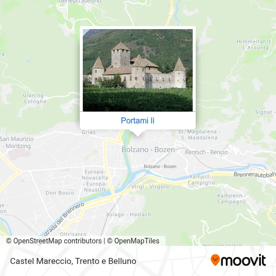 Mappa Castel Mareccio
