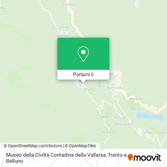 Mappa Museo della Civiltà Contadina della Vallarsa