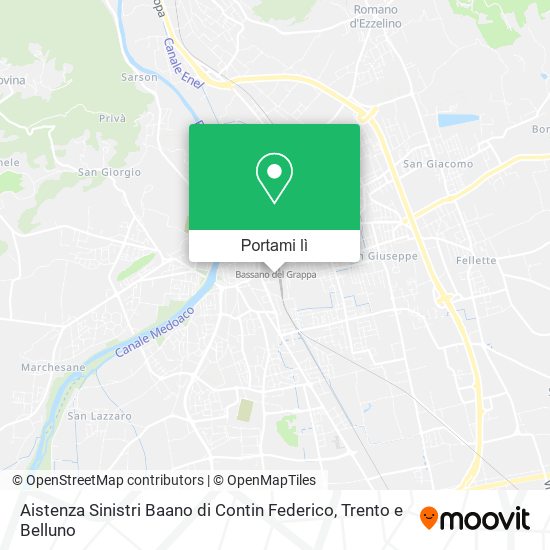 Mappa Aistenza Sinistri Baano di Contin Federico