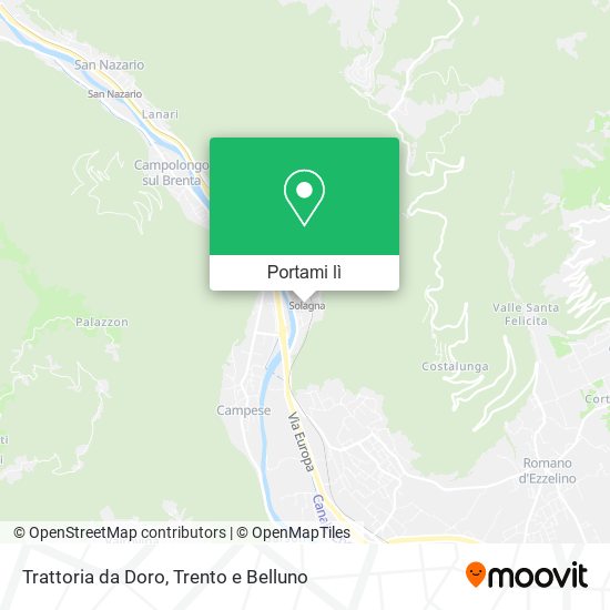Mappa Trattoria da Doro