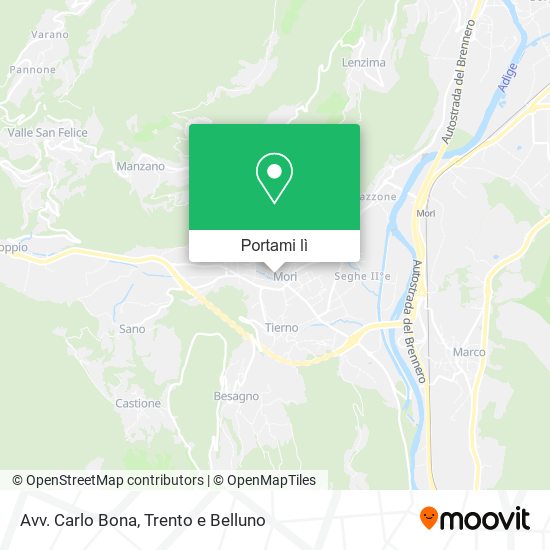 Mappa Avv. Carlo Bona