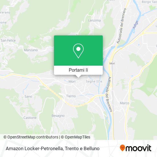 Mappa Amazon Locker-Petronella