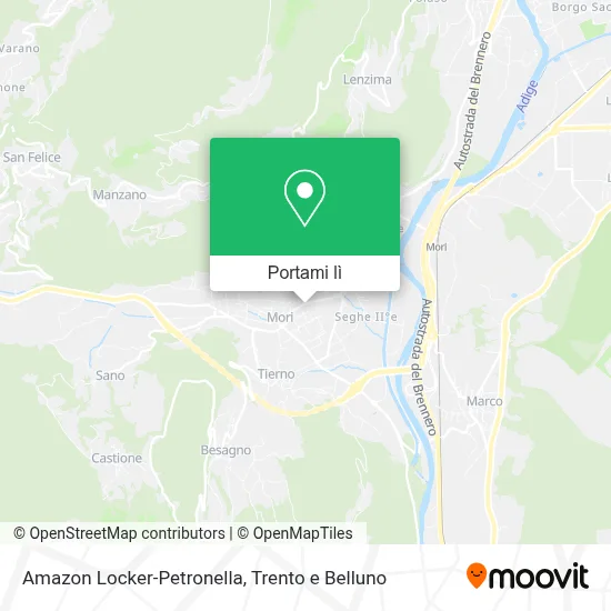 Mappa Amazon Locker-Petronella