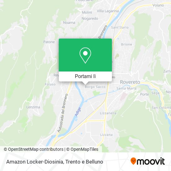 Mappa Amazon Locker-Diosinia