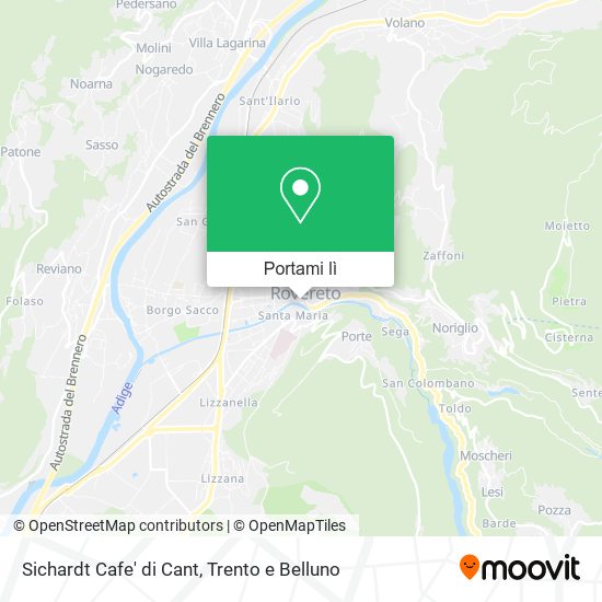 Mappa Sichardt Cafe' di Cant