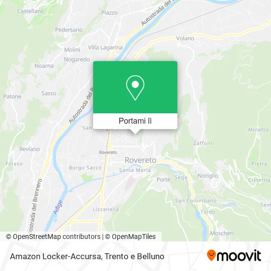 Mappa Amazon Locker-Accursa