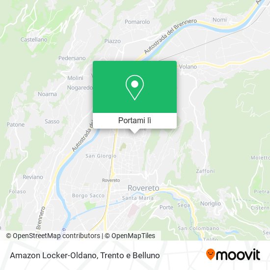 Mappa Amazon Locker-Oldano