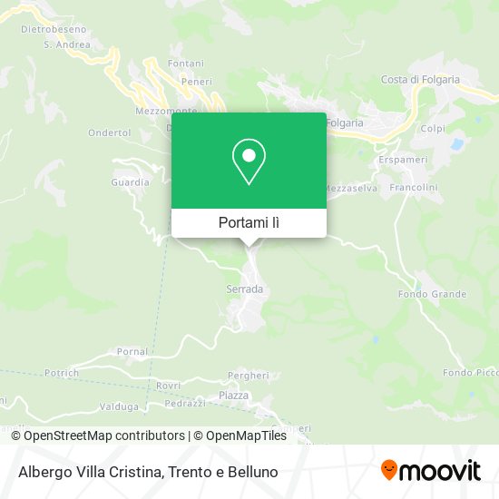 Mappa Albergo Villa Cristina