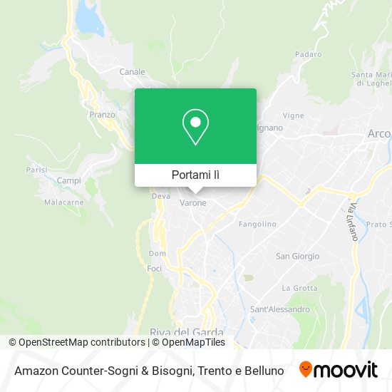 Mappa Amazon Counter-Sogni & Bisogni