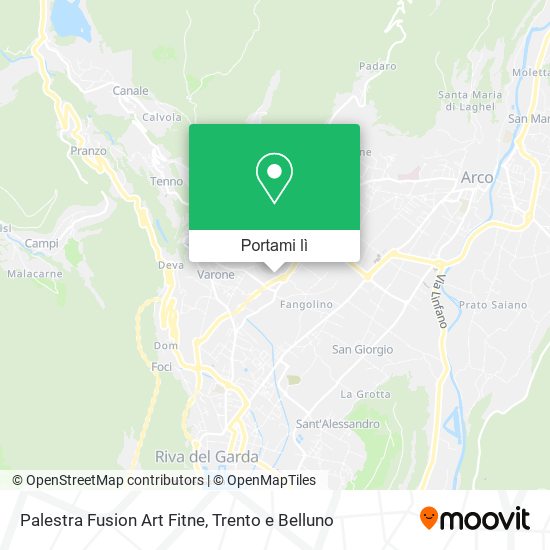 Mappa Palestra Fusion Art Fitne