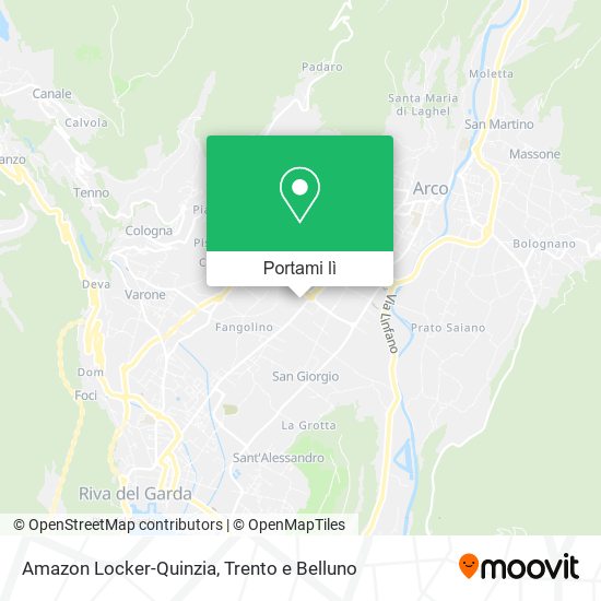 Mappa Amazon Locker-Quinzia