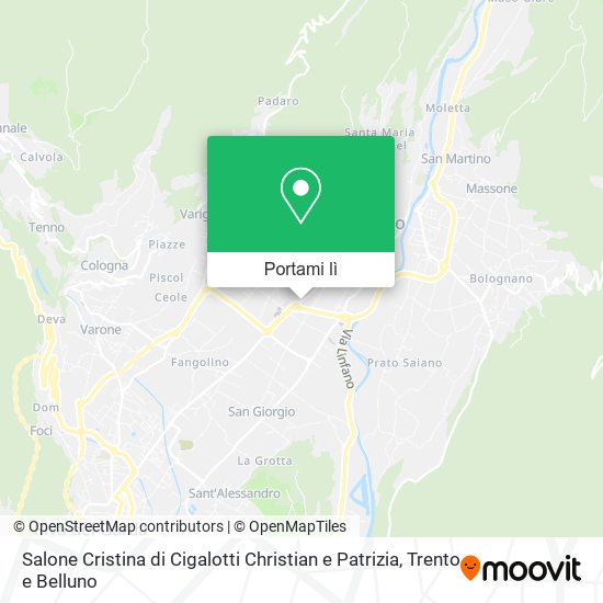 Mappa Salone Cristina di Cigalotti Christian e Patrizia