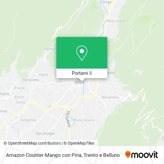 Mappa Amazon Counter-Mango con Pina