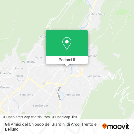 Mappa Gli Amici del Chiosco dei Giardini di Arco