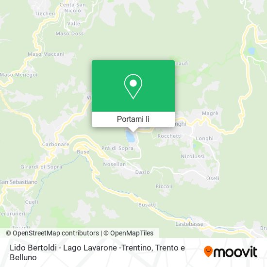 Mappa Lido Bertoldi - Lago Lavarone -Trentino