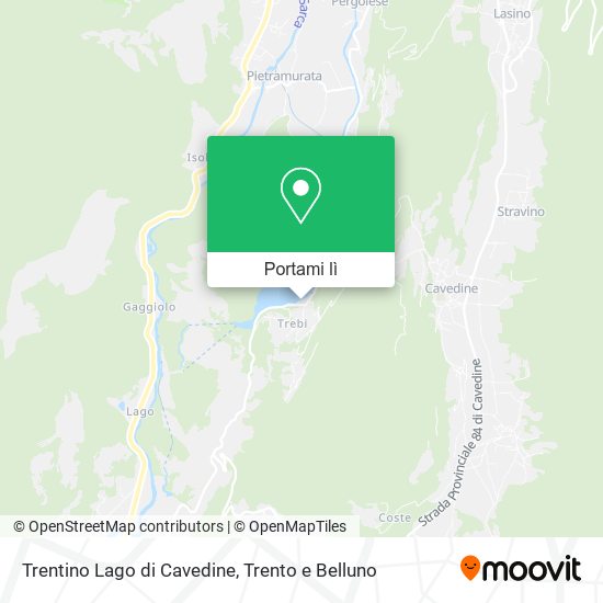 Mappa Trentino Lago di Cavedine