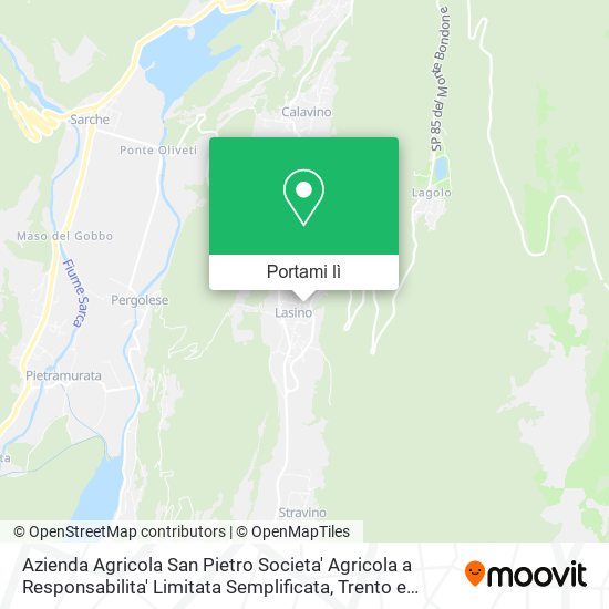 Mappa Azienda Agricola San Pietro Societa' Agricola a Responsabilita' Limitata Semplificata
