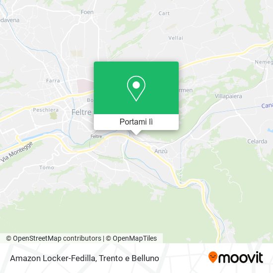 Mappa Amazon Locker-Fedilla