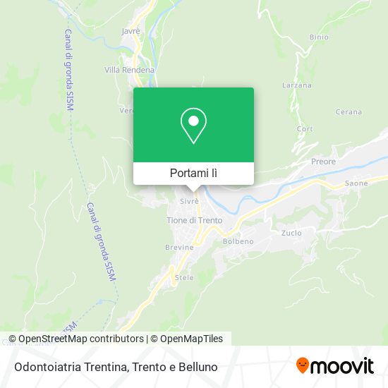 Mappa Odontoiatria Trentina