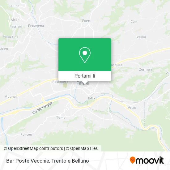 Mappa Bar Poste Vecchie