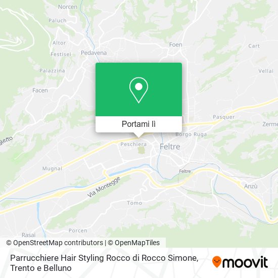 Mappa Parrucchiere Hair Styling Rocco di Rocco Simone