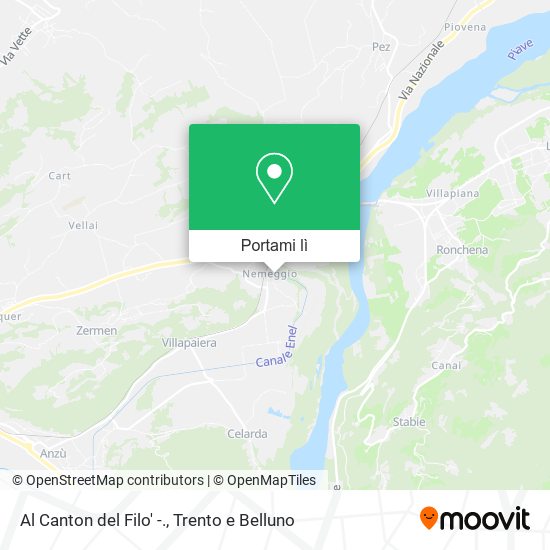 Mappa Al Canton del Filo' -.
