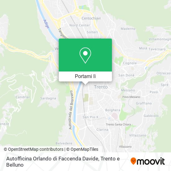 Mappa Autofficina Orlando di Faccenda Davide