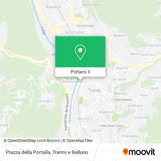 Mappa Piazza della Portella