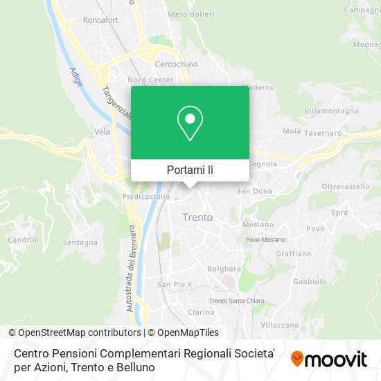 Mappa Centro Pensioni Complementari Regionali Societa' per Azioni