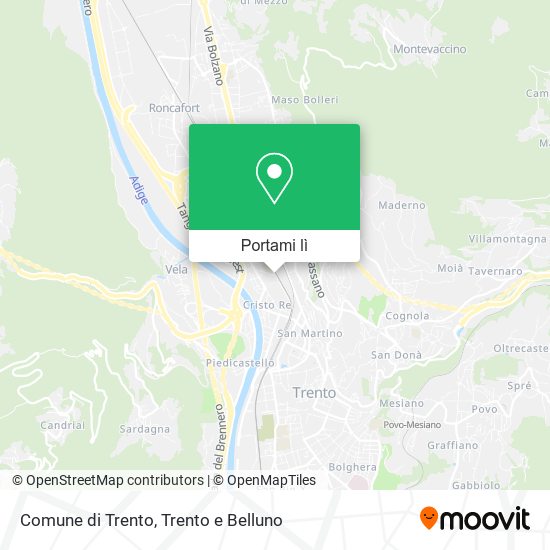 Mappa Comune di Trento